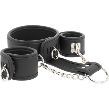Set di Manette BDSM in Pelle Vegan e Metallo Nickel Free per Giocatori Esperti